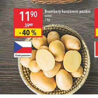 Globus Brambory konzumní pozdní nabídka