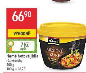 Globus Hamé hotová jídla nabídka
