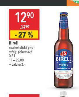 Globus Birell nealkoholické pivo nabídka