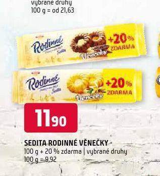 Terno Sedita rodinné věnečky nabídka