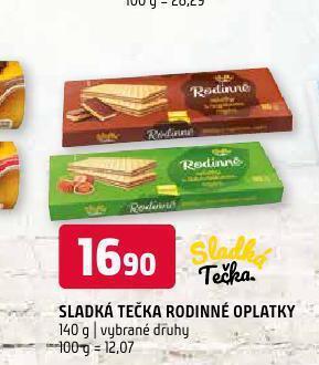 Terno Sladká tečka rodinné oplatky nabídka