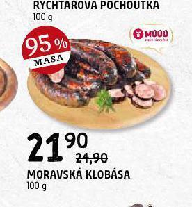 Terno Moravská klobása nabídka