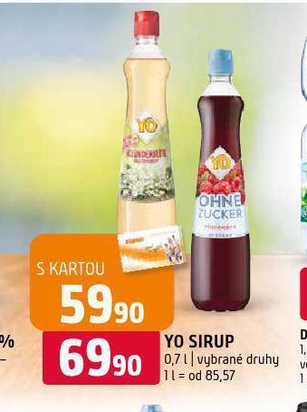 Terno Yo sirup nabídka