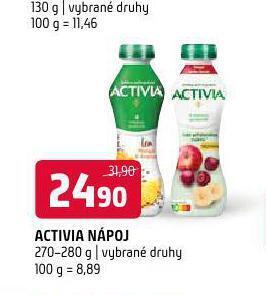 Terno Activia nápoj nabídka