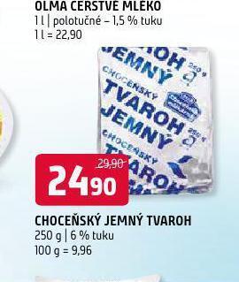 Terno Choceňský jemný tvaroh nabídka