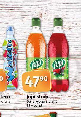 Coop Jupí sirup nabídka
