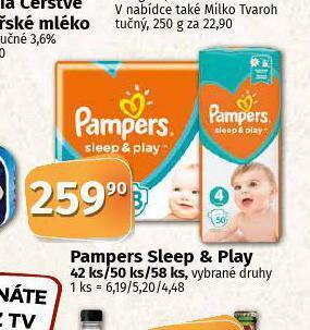 Coop Pampers pleny nabídka