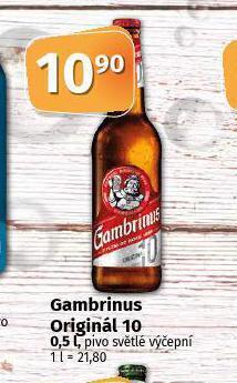 Coop Pivo gambrinus nabídka