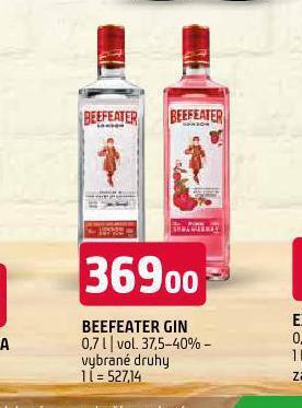 Terno Beefeater gin nabídka
