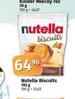 Coop Nutella biscuits nabídka