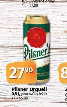 Coop Pivo pilsner urquell nabídka