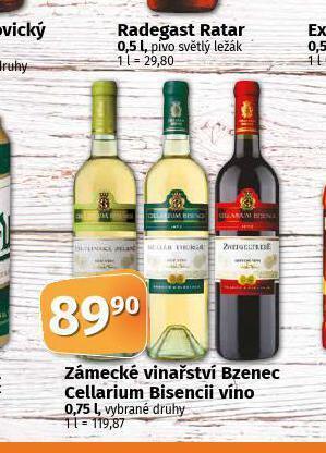 Coop Zámecké vinařství bzenec nabídka
