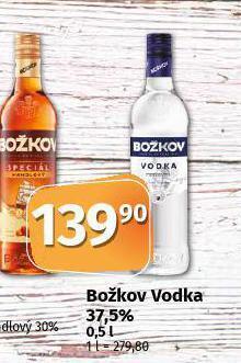 Coop Božkov vodka nabídka