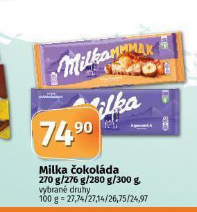 Coop Milka čokoláda nabídka
