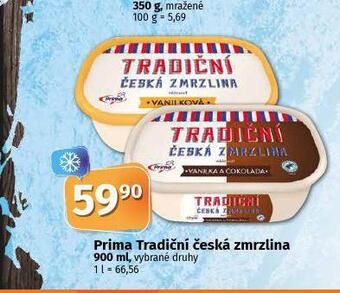 Coop Prima tradiční česká zmrzlina nabídka