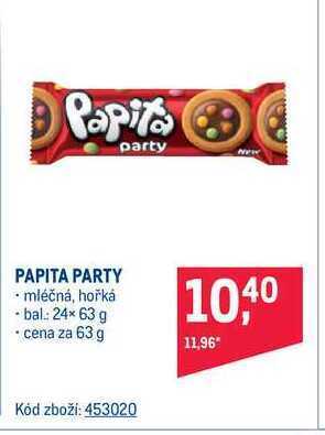 Makro Papita party 63 g nabídka