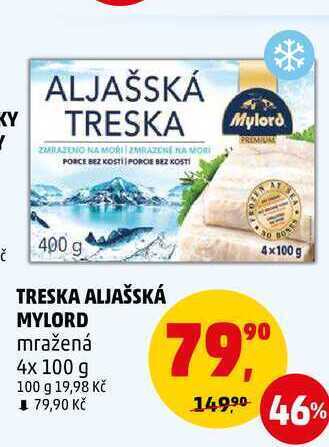 Penny Market Treska aljašská mylord, 4x 100 g nabídka