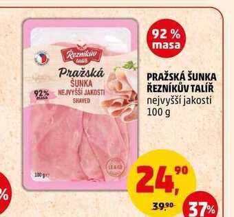 Penny Market Pražská šunka řezníkův talíř, 100 g nabídka