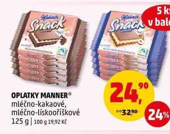 Penny Market Oplatky manner, 125 g nabídka