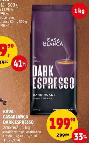 Penny Market Káva casablanca dark espresso zrnková, 1 kg nabídka