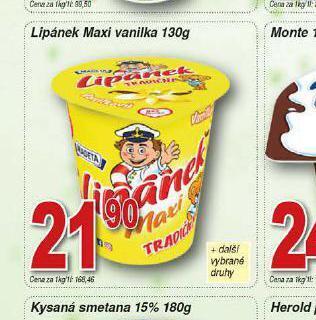 Hruška Lipánek maxi vanilka nabídka