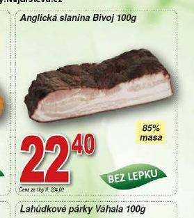 Hruška Anglická slanina nabídka