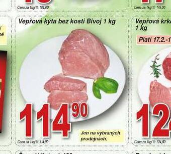 Hruška Vepřová kýta bez kosti nabídka