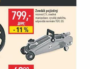 Zvedák pojízdný