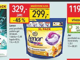 Globus Lenor prací prostředek nabídka
