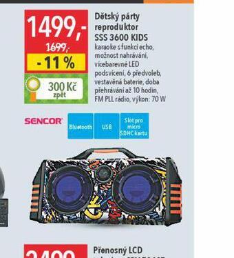 Globus Dětský párty reproduktor sencor nabídka