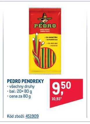 Makro Pedro pendreky 80 g nabídka
