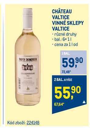 Makro Château valtice vinné sklepy valtice víno 1 l nabídka