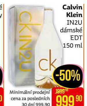 Teta Calvin klein in2u dámské edt 150 ml nabídka