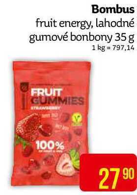 Teta Bombus fruit energy, lahodné gumové bonbony 35 g nabídka