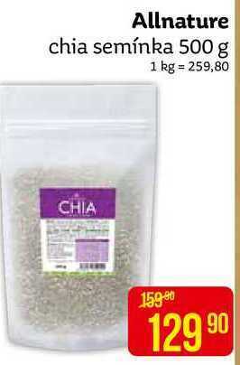 Teta Allnature chia semínka 500 g nabídka