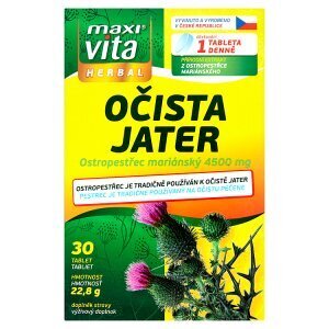 Maxivita herbal očista jater 30 tablet 22,8g