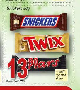 Hruška Snickers nabídka