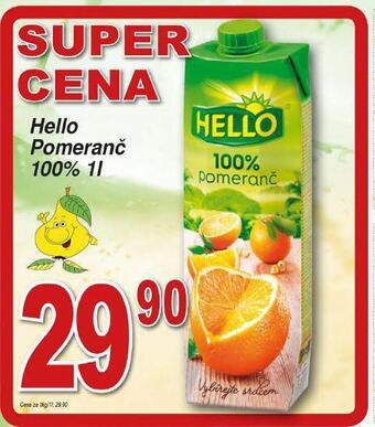Hruška Hello pomeranč 100% nabídka