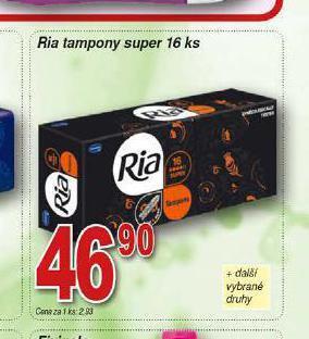 Hruška Ria tampony super nabídka