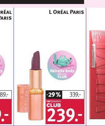 Rossmann Loreal paris rtěnka nabídka