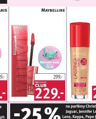 Rossmann Maybelline nabídka