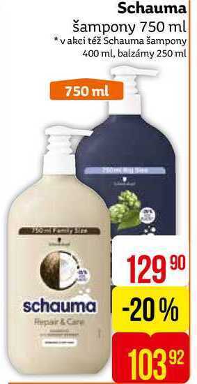 Teta Schauma šampony 750 ml nabídka