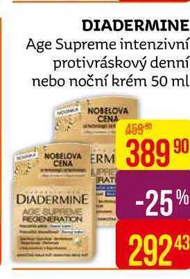 Teta Diadermine age supreme intenzivní protivráskový denní nebo noční krém 50 ml nabídka