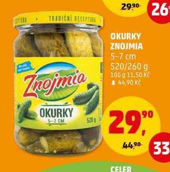 Penny Market Okurky znojmia 5-7 cm, 520 g nabídka
