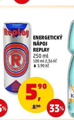 Penny Market Energetický nápoj replay, 250 ml nabídka