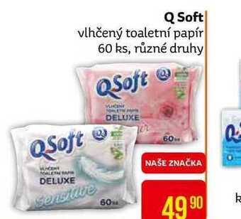 Teta Q soft vlhčený toaletní papír 60 ks, různé druhy nabídka