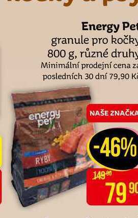 Teta Energy pet granule pro kočky 800 g, různé druhy nabídka