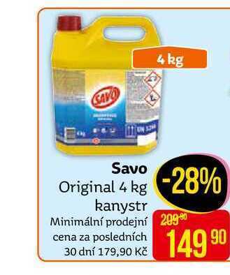 Teta Savo original dezinfekční přípravek 4kg nabídka