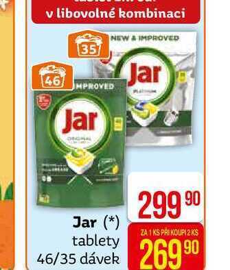 Teta Jar kapsle do myčky 46ks, vybrané druhy nabídka