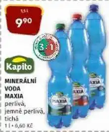 Kapito minerální voda maxia perlivá, jemné perlivá, tichá 1,5l